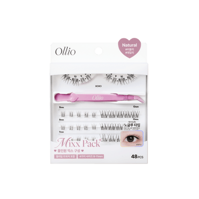 [Ollio] Накладные ресницы без клея Lash Mixx Pack Plus #Natural