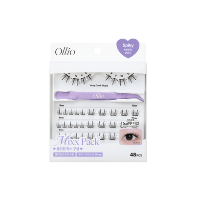 [Ollio] Накладные ресницы без клея Lash Mixx Pack Plus #Spiky