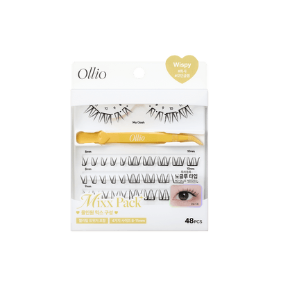 [Ollio] Накладные ресницы без клея Lash Mixx Pack Plus #Wispy