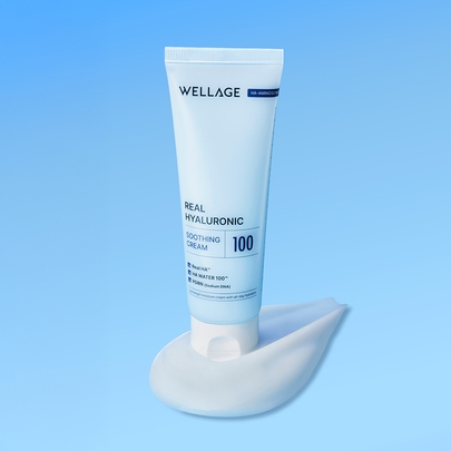 [WELLAGE] Успокаивающий крем Real Hyaluronic 80 мл