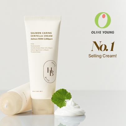 [HEVEBLUE] Крем Salmon Caring Centella 100 мл × 2 шт. (+ 20 мл в подарок)