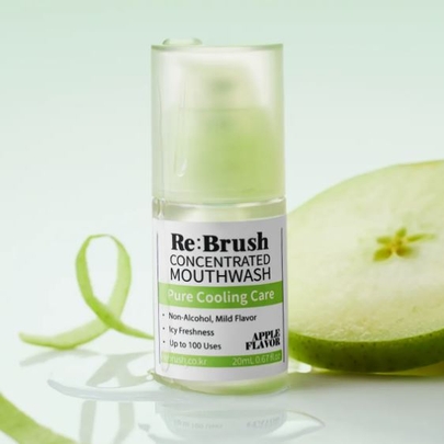 [Re:Brush] Концентрированный ополаскиватель для полости рта со вкусом зелёного яблока Green Apple Concentrated Mouthwash (20 мл)