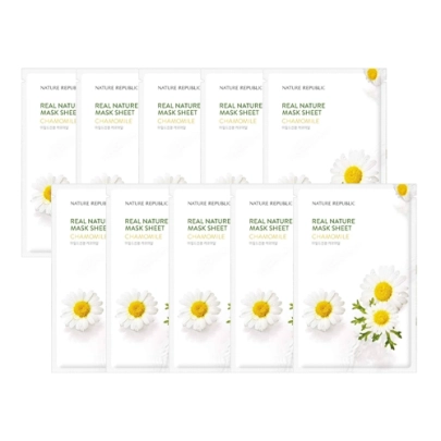 [Nature Republic] Тканевые маски Real Nature Chamomile (10 шт.)