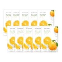 [Nature Republic] Тканевые маски Real Nature Orange (10 шт.)