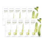 [Nature Republic] Тканевые маски Real Nature Cucumber (10 шт.)