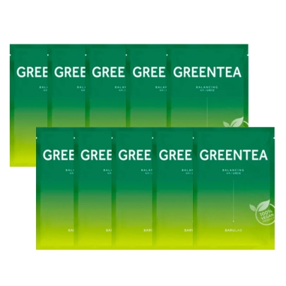 [Barulab] The Clean Vegan Green Tea Маска (10 шт.)