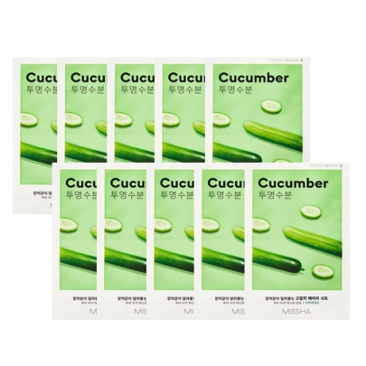 [Missha] Airy Fit Тканевая маска #Cucumber (10 шт.)