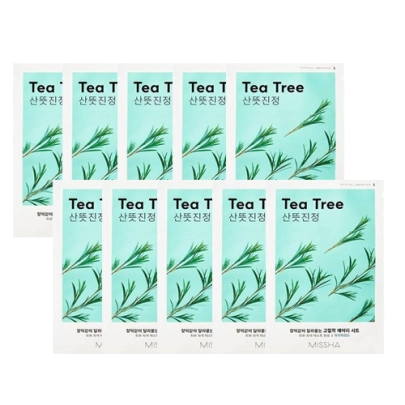 [Missha] Airy Fit Тканевая маска #Tea Tree (10 шт.)