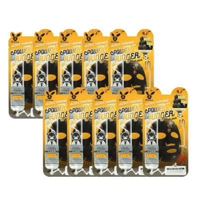 [Elizavecca] Deep Power Ringer Тканевая маска #Black Charcoal Honey (10 шт.)