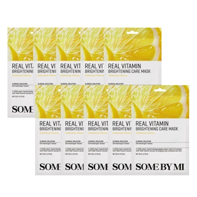 [SOME BY MI] Real Care Тканевая маска #Vitamin (Brightening Care) (10 шт.)