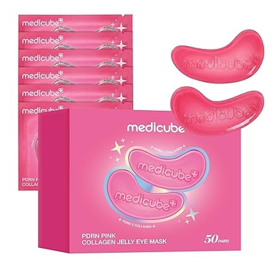 [MEDICUBE] Гелевые патчи для глаз PDRN Pink Collagen Jelly (50 пауч)