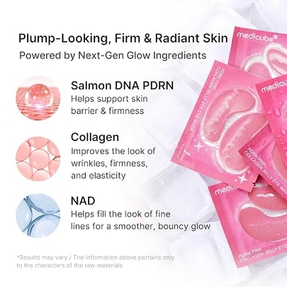 [MEDICUBE] Гелевые патчи для глаз PDRN Pink Collagen Jelly (50 пауч)