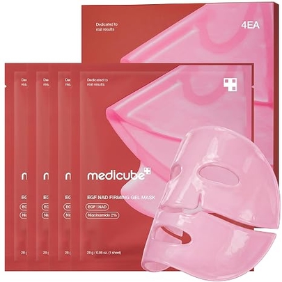 [MEDICUBE] Укрепляющая гелевая маска EGF NAD (4 шт.)