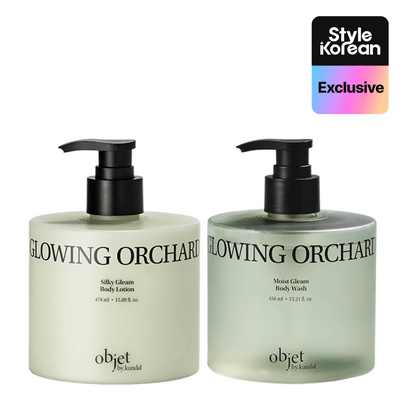 [Objet by Kundal] Moist Gleam Body Glowing Orchard Набор (Лосьон + Гель для душа)