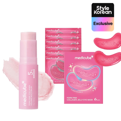 [MEDICUBE] Набор для глаз PDRN Pink Collagen (мульти-бальзам + маска для глаз)