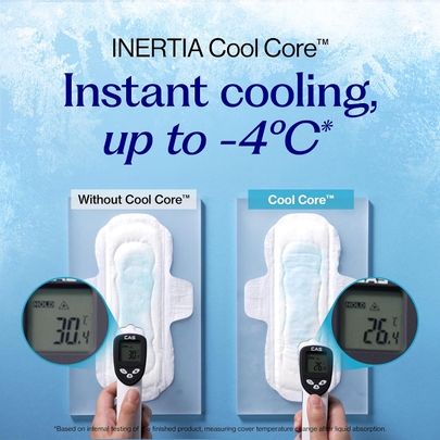 [INERTIA] Органические хлопковые прокладки The Cool (обычный поток, 12 шт.)