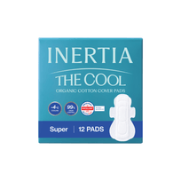 [INERTIA] Органические хлопковые прокладки The Cool (обильный поток, 12 шт.)