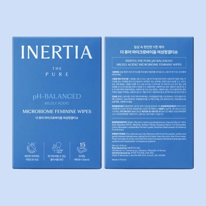 [INERTIA] Салфетки для интимной гигиены The Pure (15 шт.)