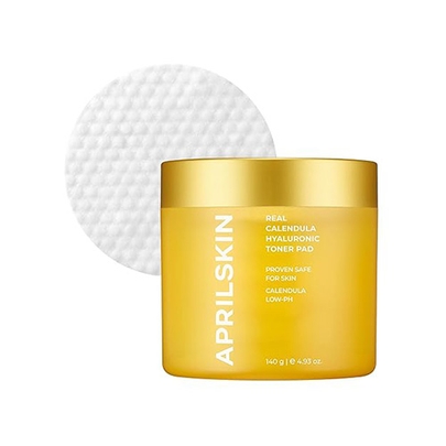 [APRILSKIN] Тонер-пэды Real Calendula Hyaluronic Toner Pad (60шт)
