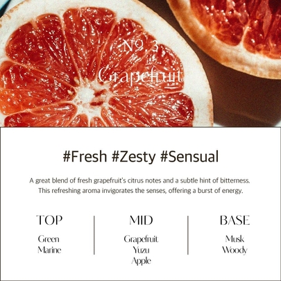 [hetras] Многофункциональный ароматический спрей (300 мл x 2 шт.), #Grapefruit