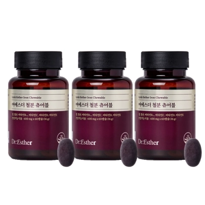 [ESTHER FORMULA] Iron Chewable Железо (60 капсул*3)