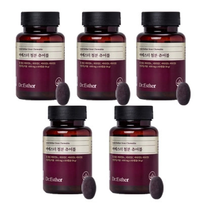 [ESTHER FORMULA] Iron Chewable Железо (60 капсул*5)