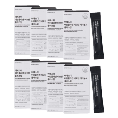 [ESTHER FORMULA] Коллаген и биотин в порошке Fish Scale Collagen Biotin 60гр(14 sticks*8 бокс)