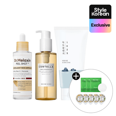[STYLEKOREAN] Cleanse & Exfoliate MD Pick's Trio (Centella Oil + Dokdo Cleanser + Exfoliator)